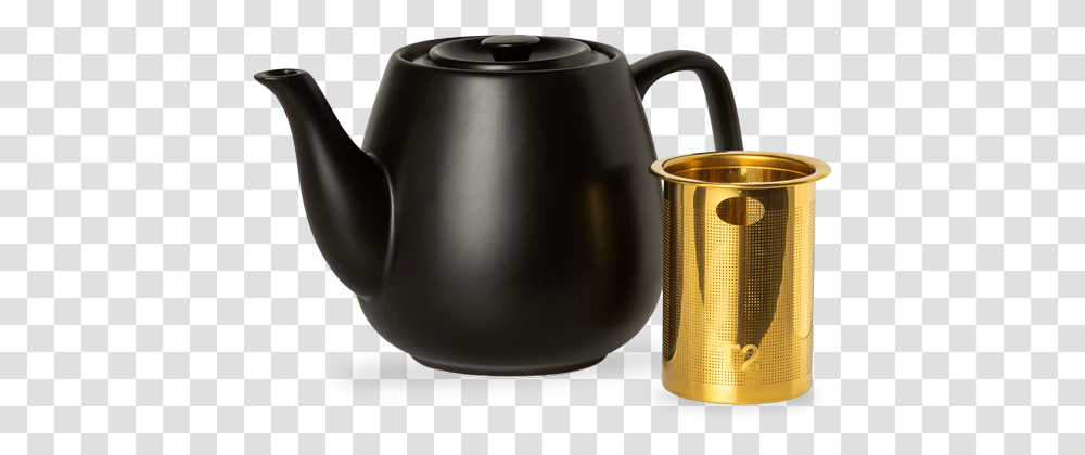 Teaset Hugo Black Teapot Small T2 Teapot Set, Pottery, Kettle Transparent Png