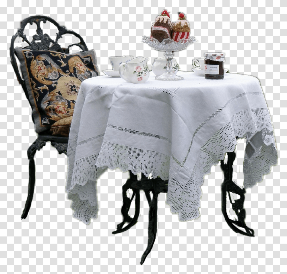 Teatime Tea Tablesetting Table Placemat, Tablecloth, Tabletop, Furniture, Glass Transparent Png