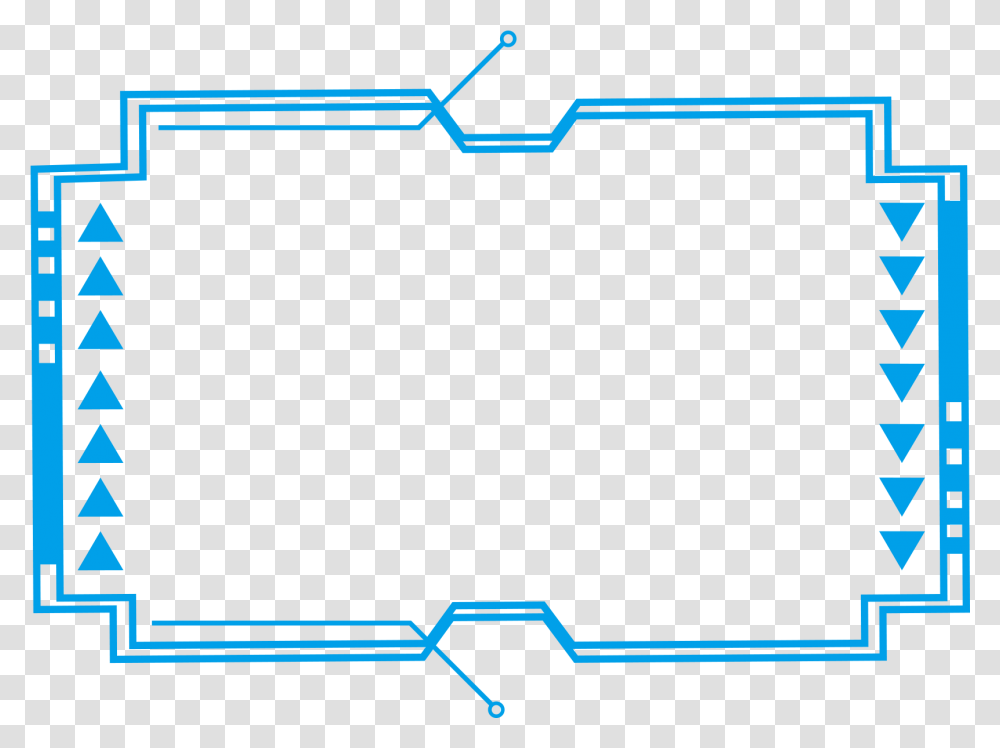 Tech Border Blue Simple Lines And Psd Simple Border Background, Screen, Electronics, Plot Transparent Png