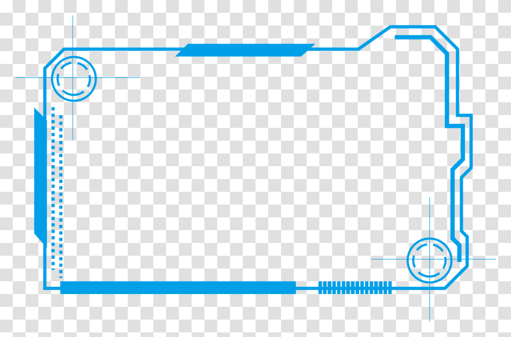 Tech Border Blue Simple Lines And Psd Technology Border, Plot, Screen, Electronics Transparent Png
