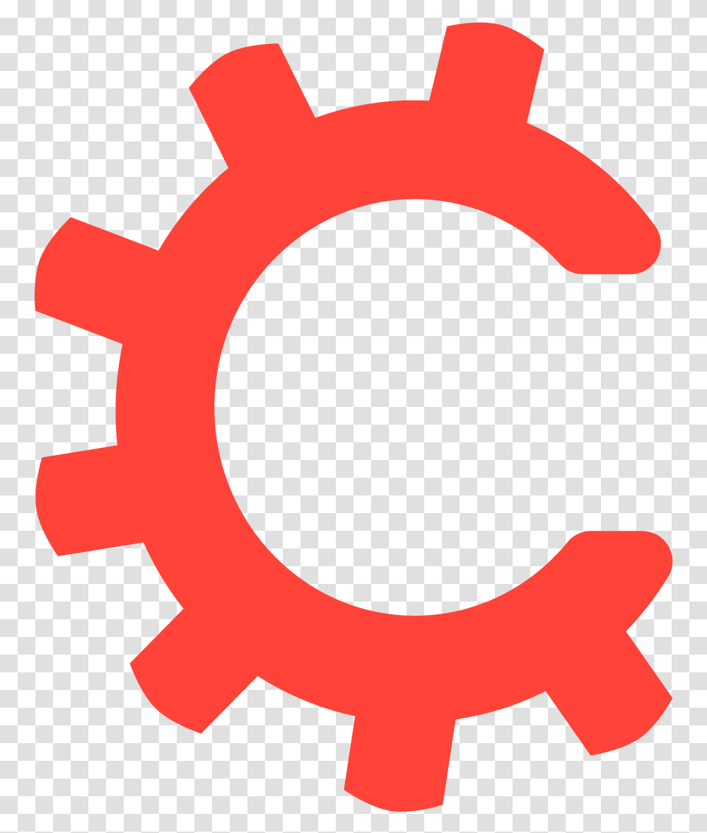 Tech Icon Red, Machine, Gear, Cross Transparent Png