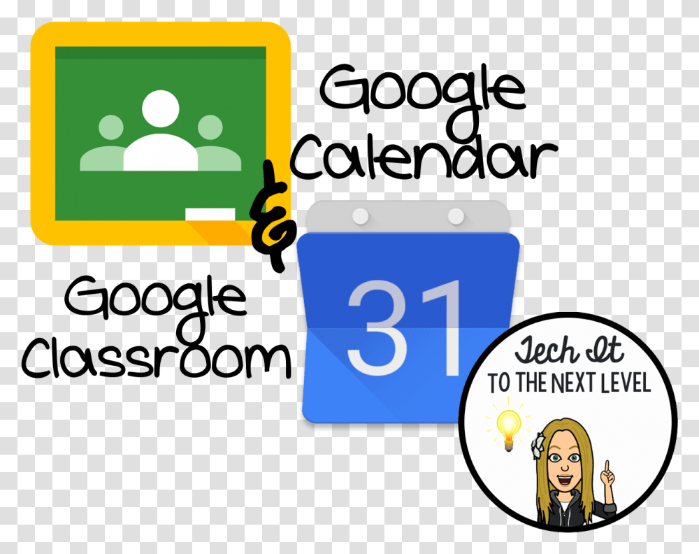 Tech It To The Next Level Google Classroom And Calendar Google Calendar, Text, Number, Symbol, Disk Transparent Png