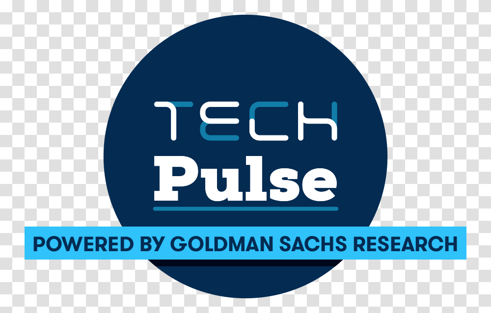 Tech Pulse Powered By Goldman Sachs Circle, Label, Logo Transparent Png