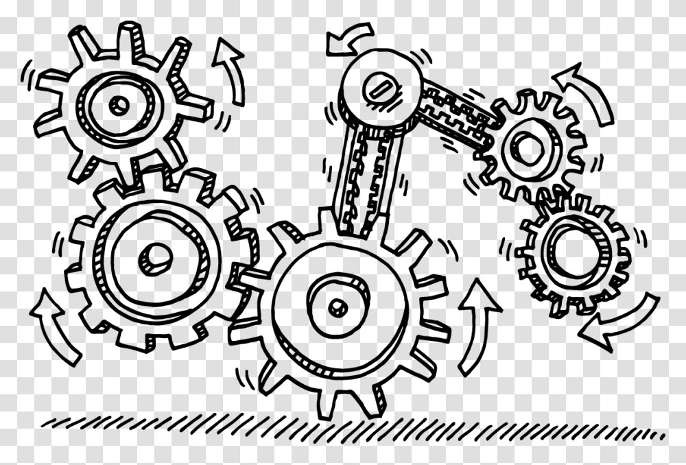 Technical Gears Transprent Jpg Library Gears, Machine Transparent Png