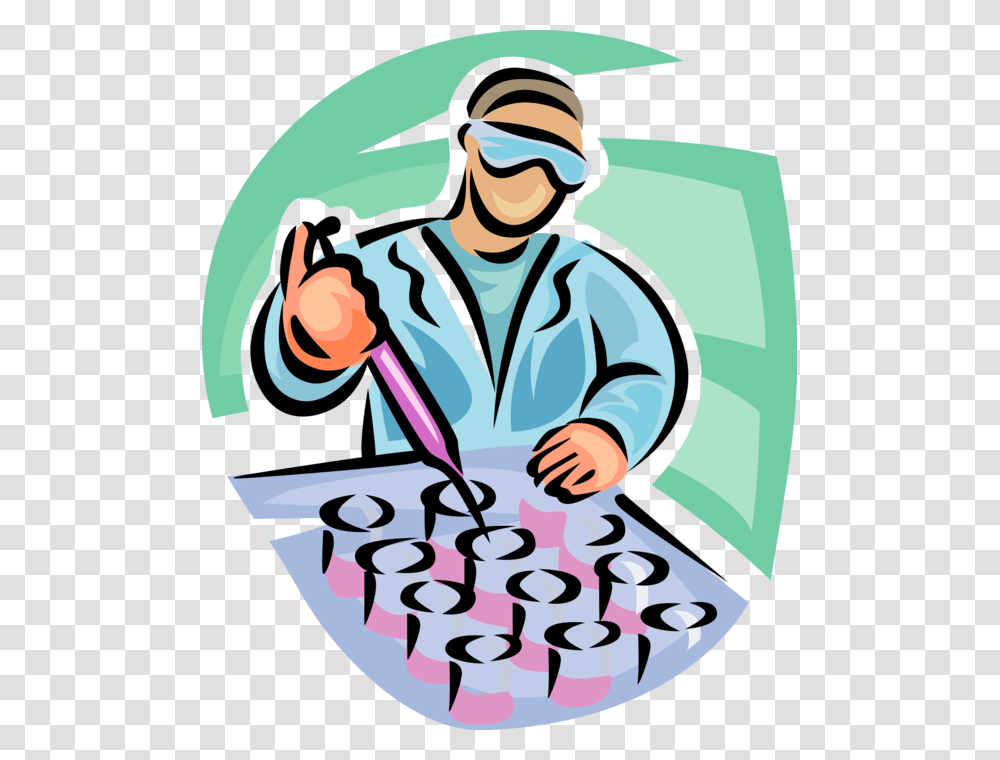 Technician Performs Tests With Clip Art, Person, Human, Poster, Advertisement Transparent Png
