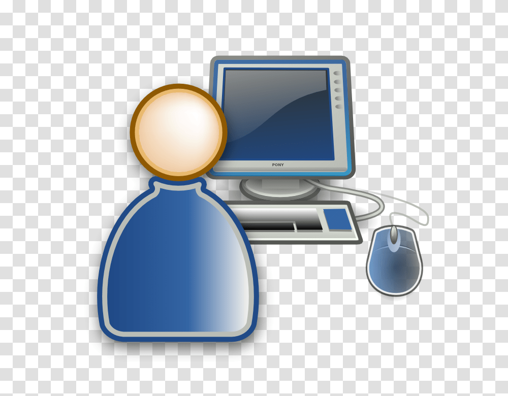 Technology Clipart Computer User Technology Computer User, Electronics, Table, Furniture, Desk Transparent Png