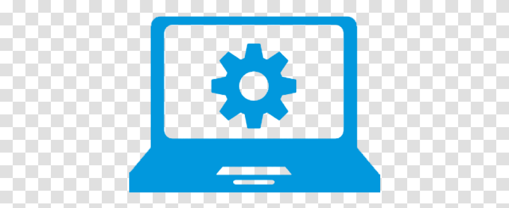 Technology Images Computer Repair Icon Blue, Machine, Gear, Wheel Transparent Png
