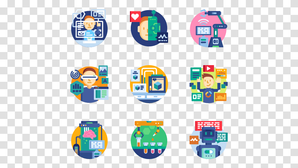 Technology Of The Future Creation Icon, Urban, Angry Birds, Pac Man Transparent Png