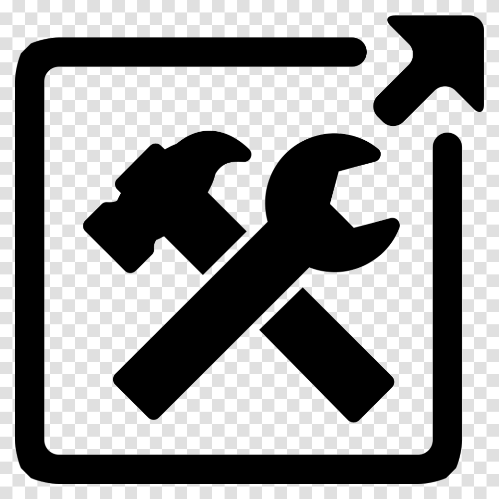 Technology Output Tool Icon, Stencil, Hammer Transparent Png