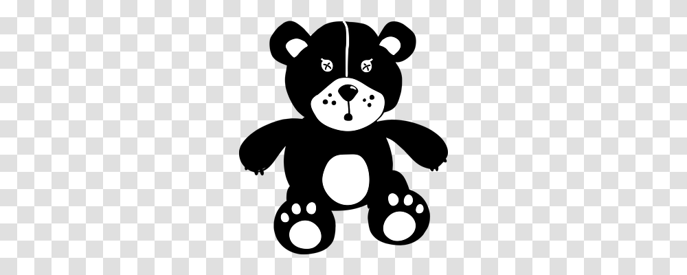 Teddy Bear Person, Stencil, Texture Transparent Png