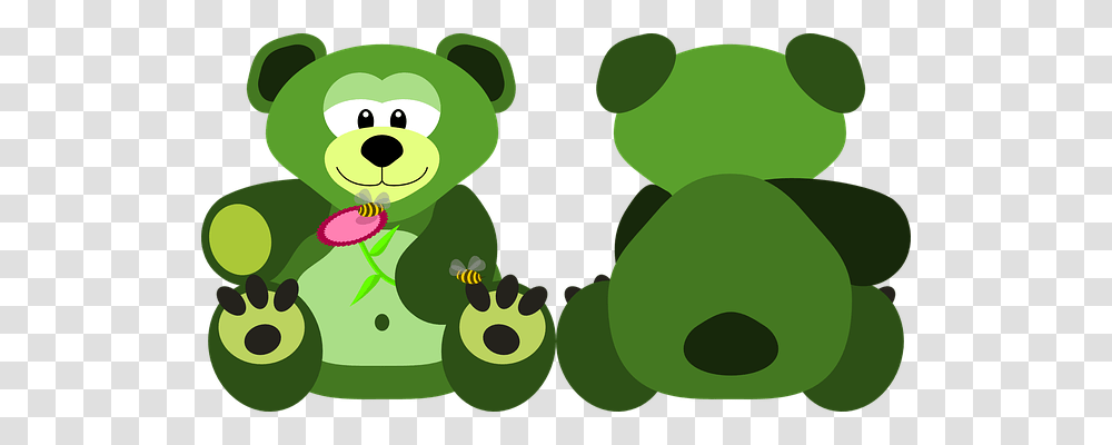 Teddy Bear Animals, Green, Plant, Toy Transparent Png