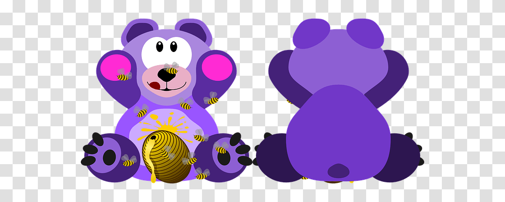 Teddy Bear Animals, Purple Transparent Png