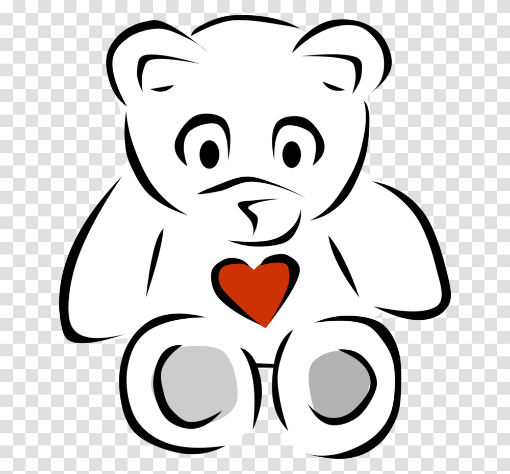 Teddy Bear Black And White Black And White Pictures Of Bears, Drawing, Stencil, Doodle Transparent Png