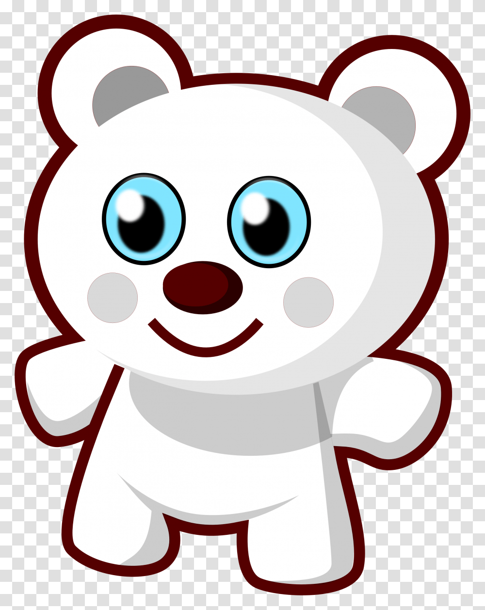 Teddy Bear Black And White Cute Animal Bear Clipart Cute Animal Clipart, Mascot Transparent Png