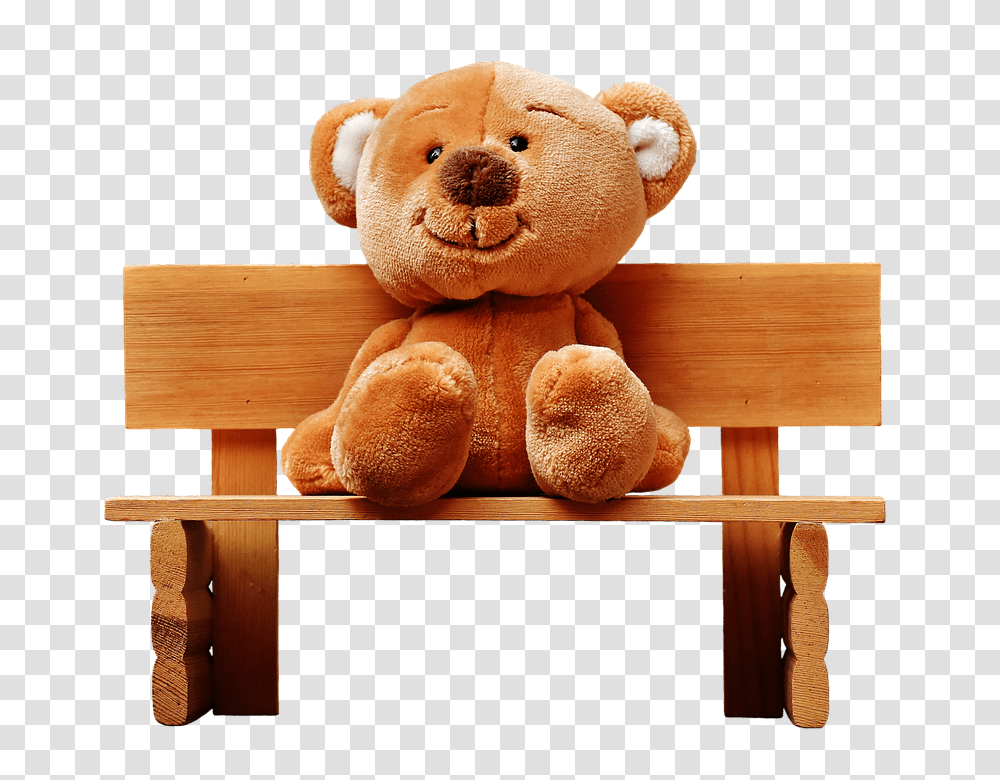 Teddy Bear, Character, Toy, Wood, Furniture Transparent Png