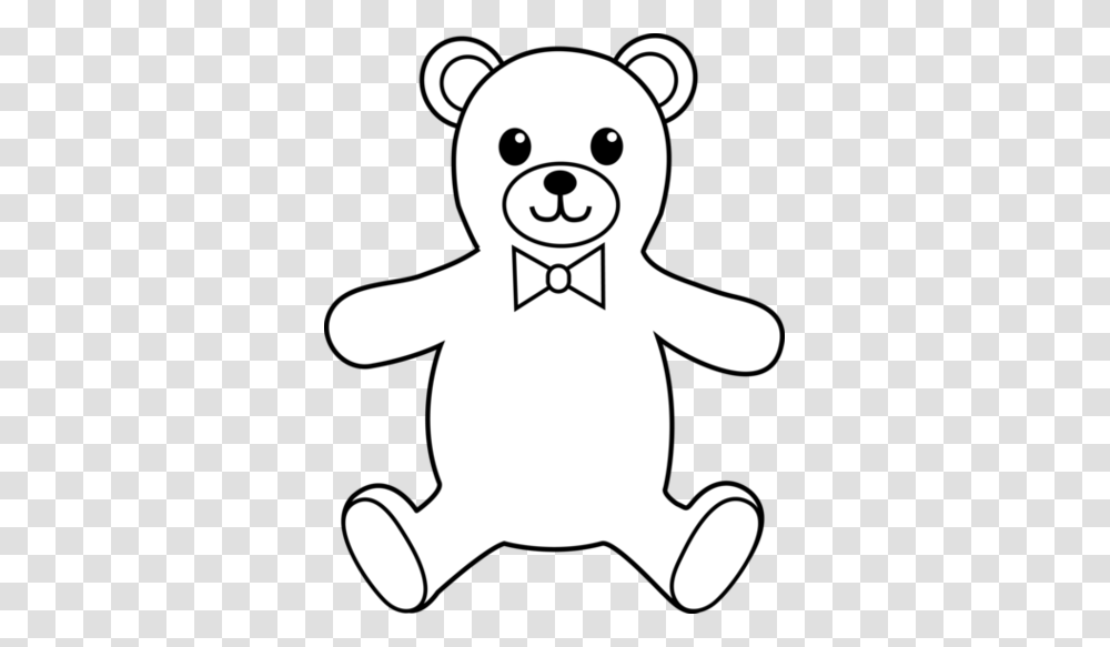 Teddy Bear Clipart Black And White, Stencil, Animal, Mammal, Silhouette Transparent Png