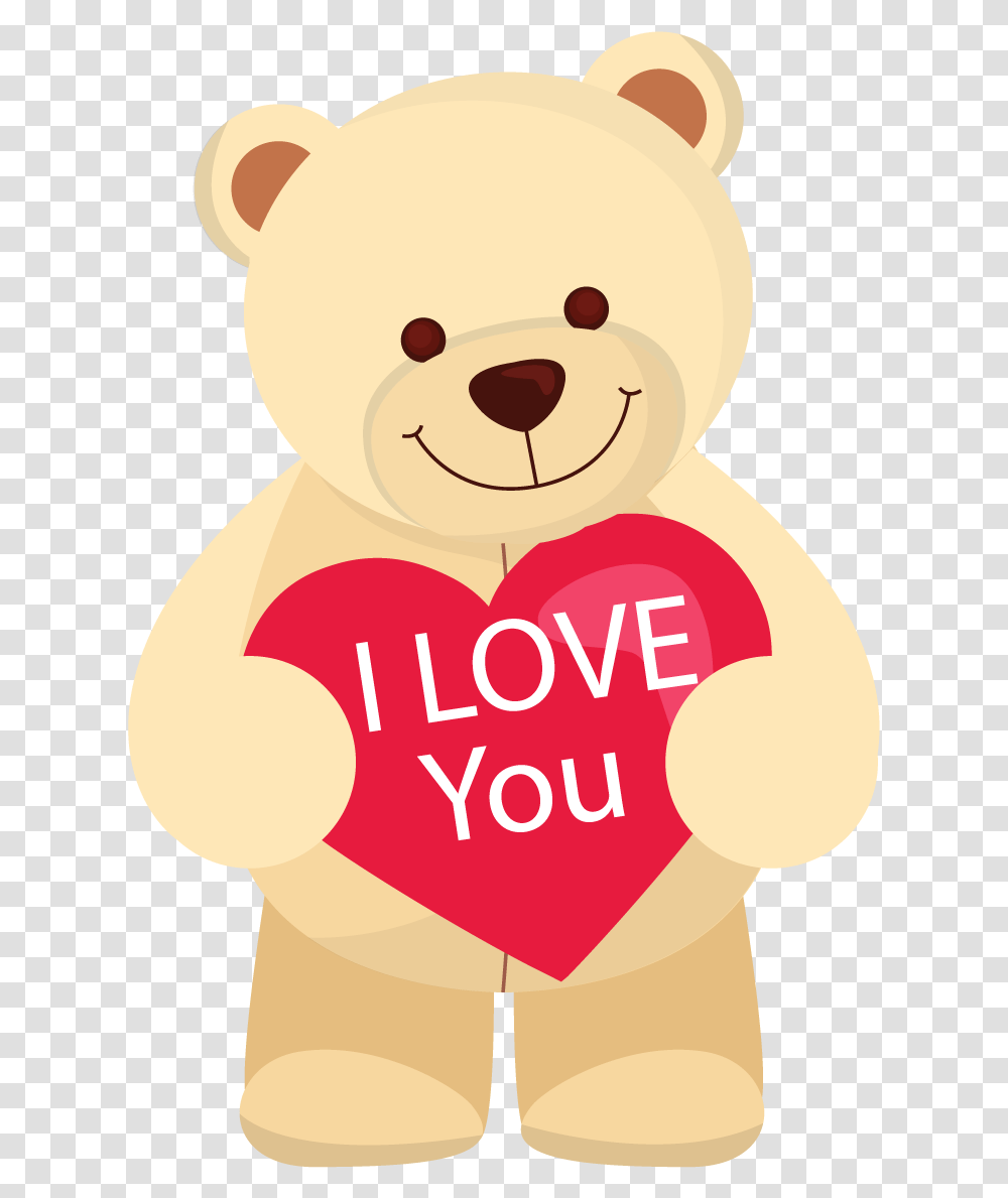 Teddy Bear Clipart Image Love You Teddy Bear Cartoon, Toy, Giant Panda, Wildlife, Mammal Transparent Png