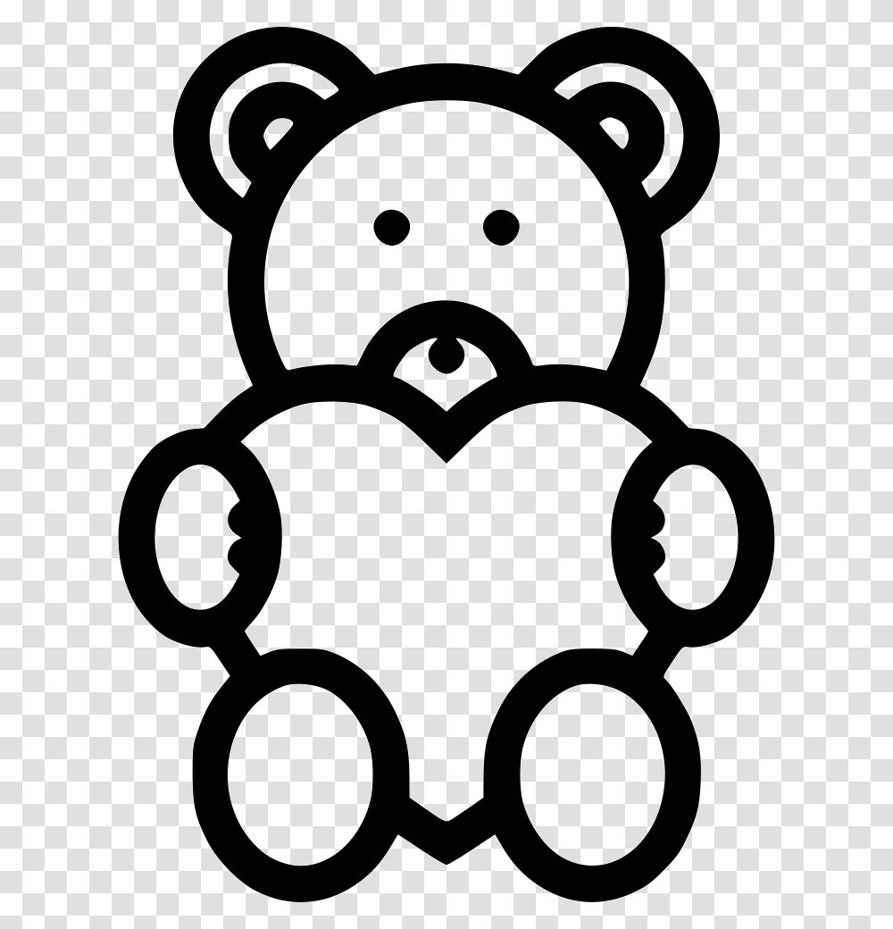 Teddy Bear Comments Bear, Stencil, Label, Sticker Transparent Png