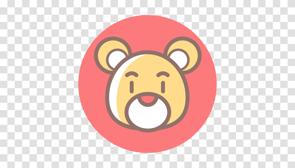 Teddy Bear Head Circle Icon, Piggy Bank Transparent Png