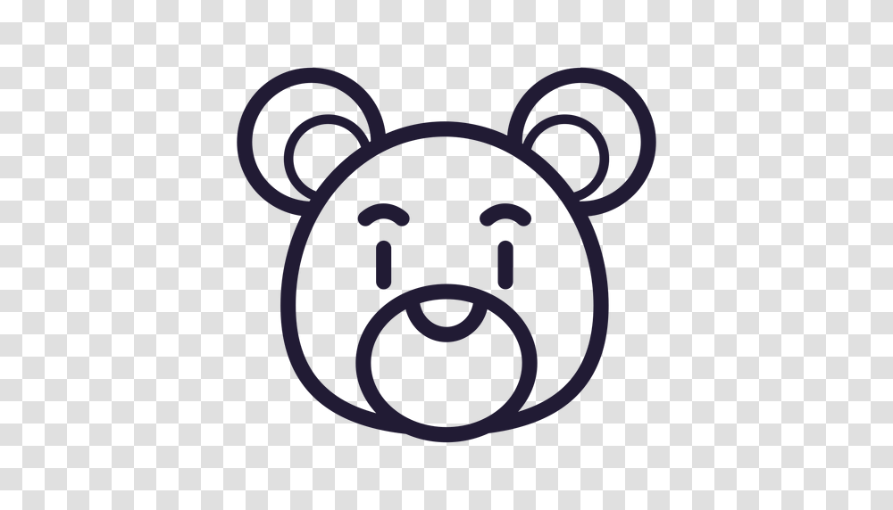 Teddy Bear Head Stroke Icon, Piggy Bank Transparent Png