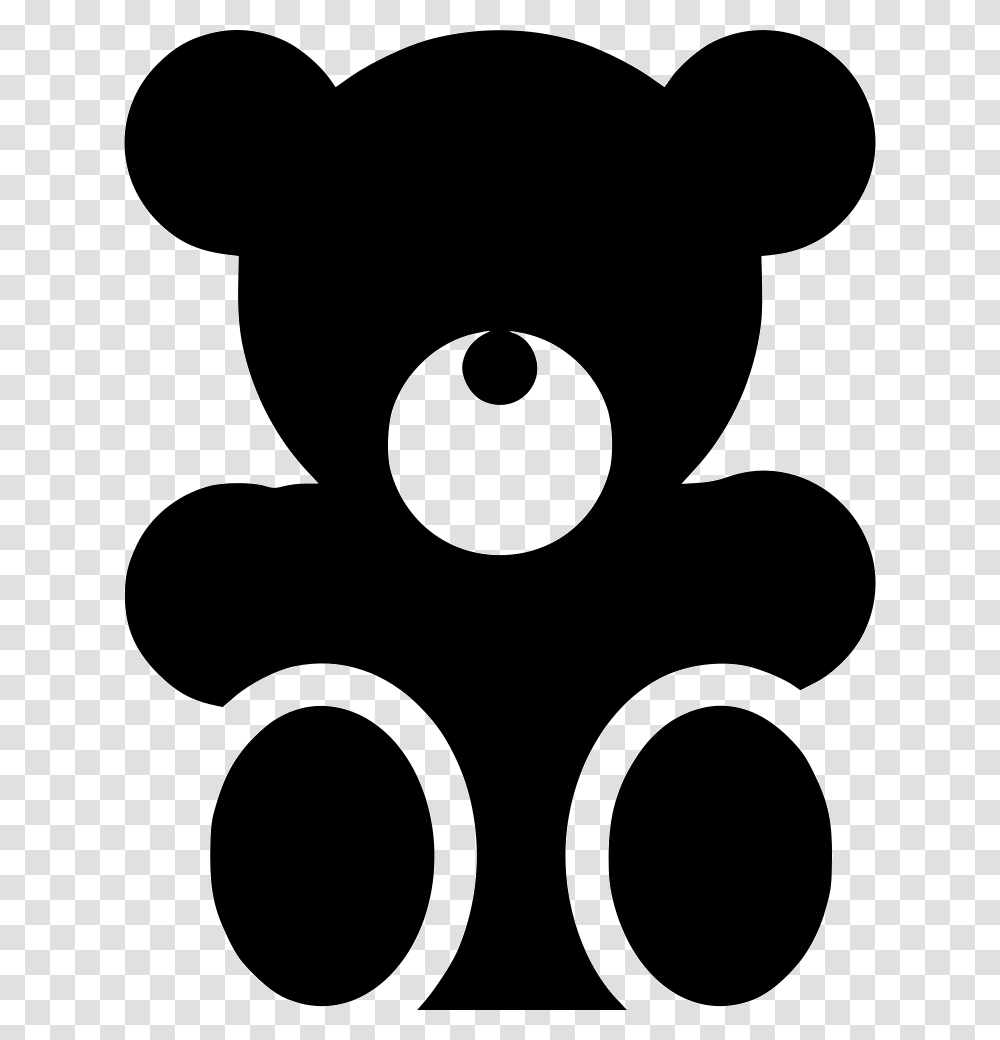 Teddy Bear Icon Free Download, Stencil, Silhouette Transparent Png