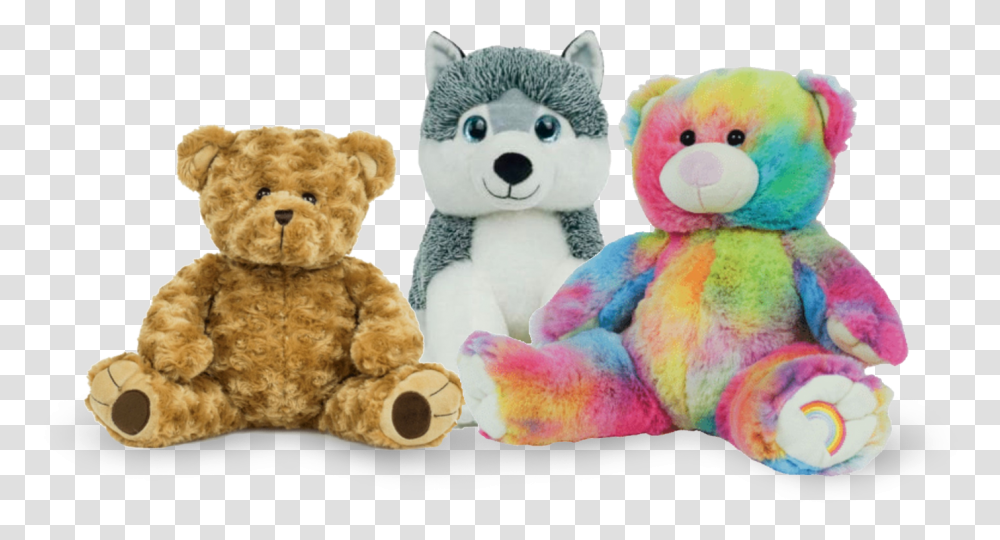 Teddy Bear Rainbow, Toy, Plush, Pillow, Cushion Transparent Png