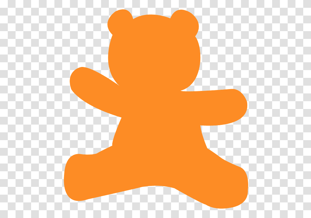 Teddy Bear Silhouette Orange, Leaf, Plant, Nature, Outdoors Transparent Png