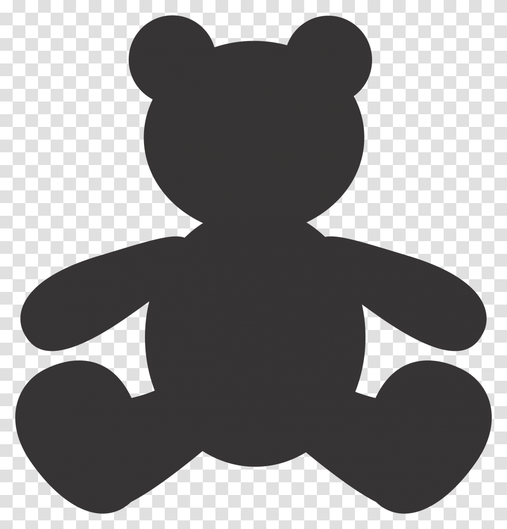 Teddy Bear Silhouette Vector Ursinho Silhueta, Cupid, Person, Human, Stencil Transparent Png