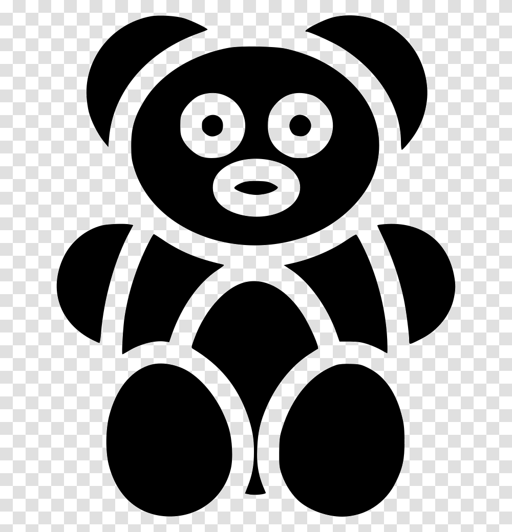 Teddy Bear, Stencil, Silhouette Transparent Png