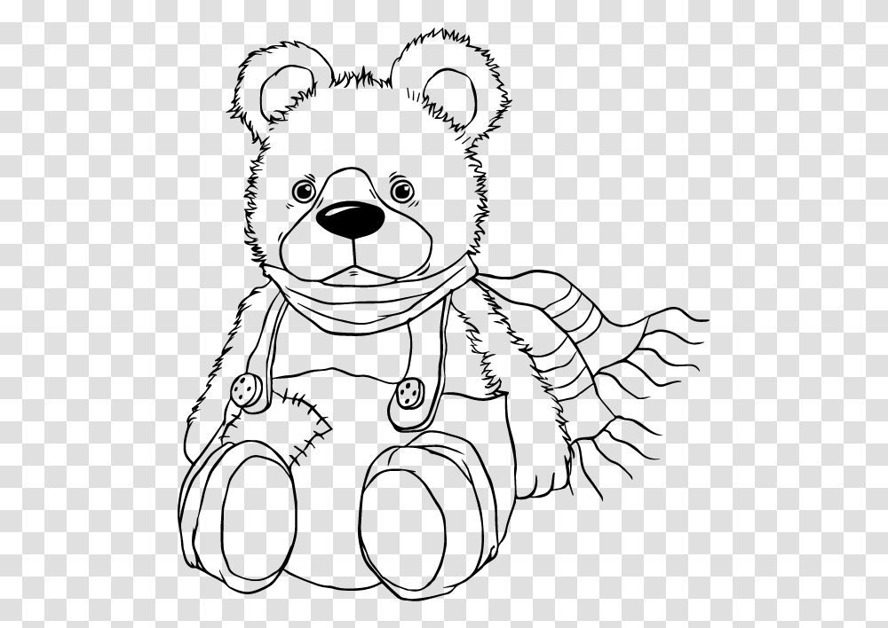 Teddy Bear, Toy, Outdoors, Nature, Drawing Transparent Png