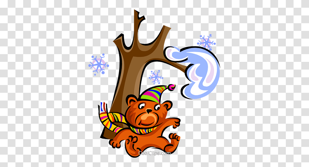 Teddy Bear Under Tree Royalty Free Vector Clip Art Illustration, Costume, Elf, Poster Transparent Png