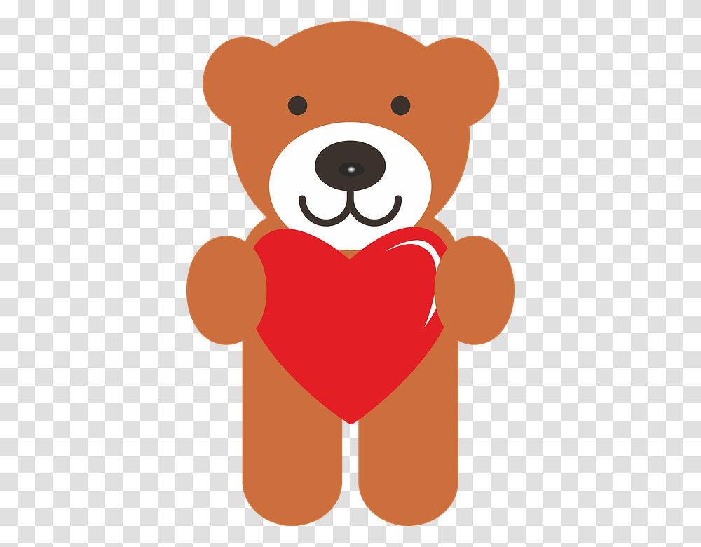 Teddy Bear Valentine Cartoon, Performer, Face, Heart, Clown Transparent Png