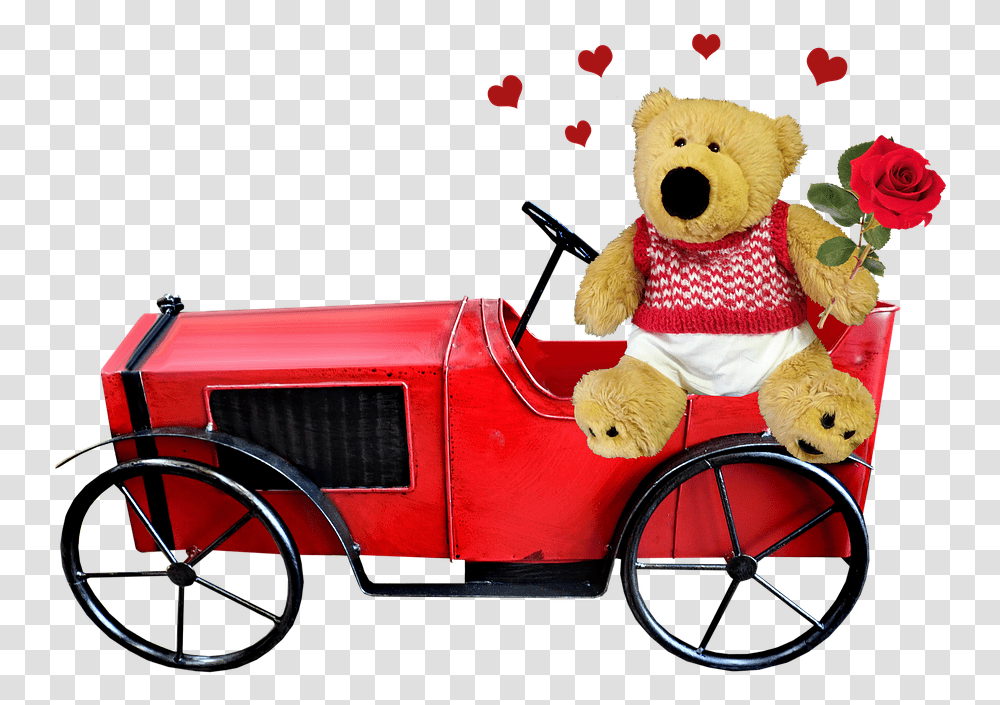 Teddy Bear, Wheel, Machine, Toy, Tire Transparent Png