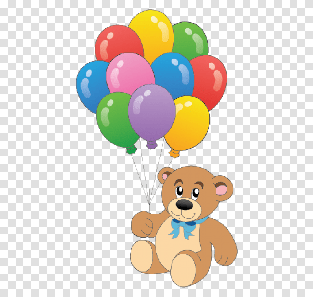 Teddy Bear With Balloon Vector Teddy Bear With Balloons Clipart Transparent Png