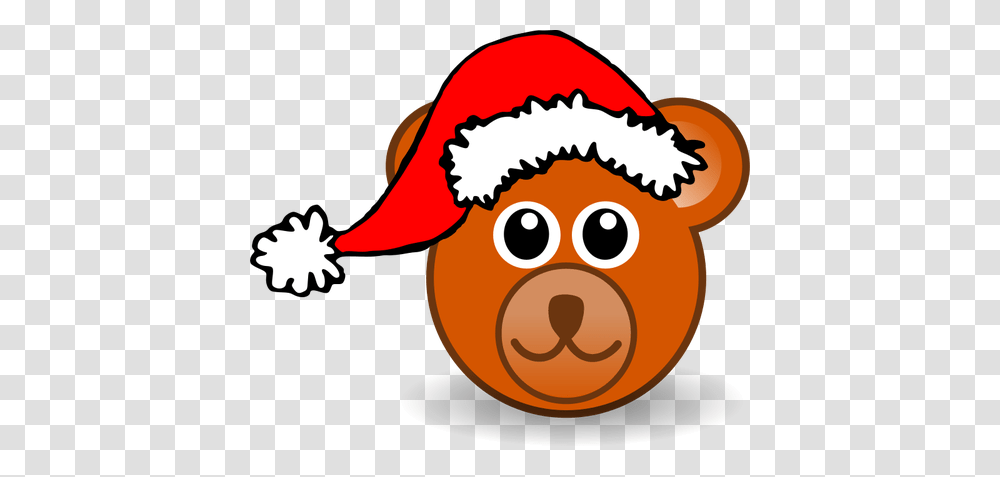 Teddy Bear With Christmas Hat Vector Image, Sweets, Food, Confectionery, Angry Birds Transparent Png