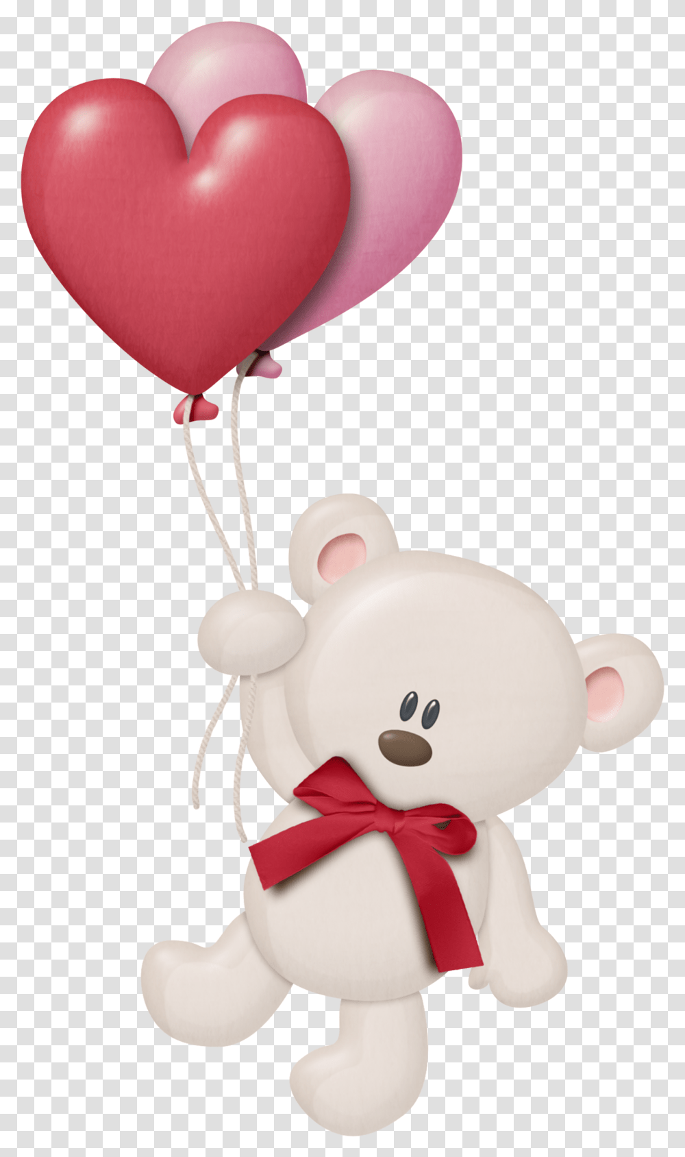 Teddy Bear With Heart Balloons Download Heart Birthday Balloon Transparent Png