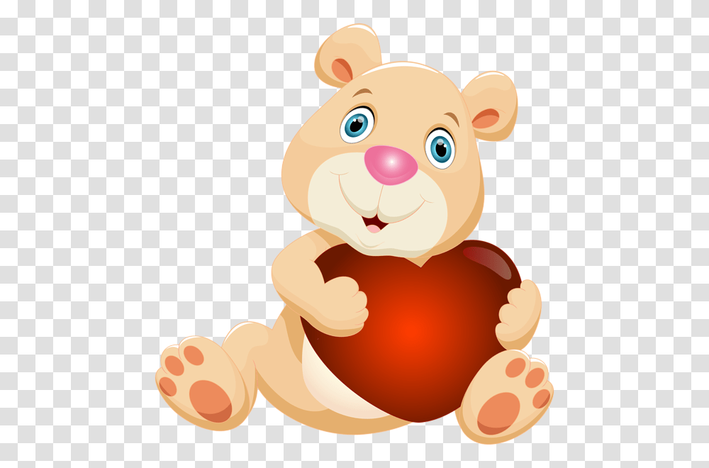 Teddy Bear With Heart Clip, Animal, Mammal, Toy, Toad Transparent Png