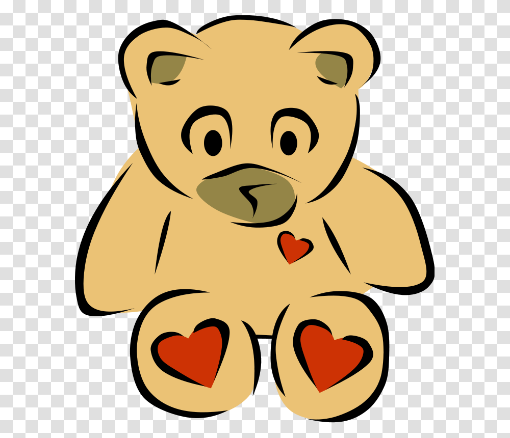 Teddy Bear With Hearts Free Vector, Toy, Plush, Snowman, Winter Transparent Png