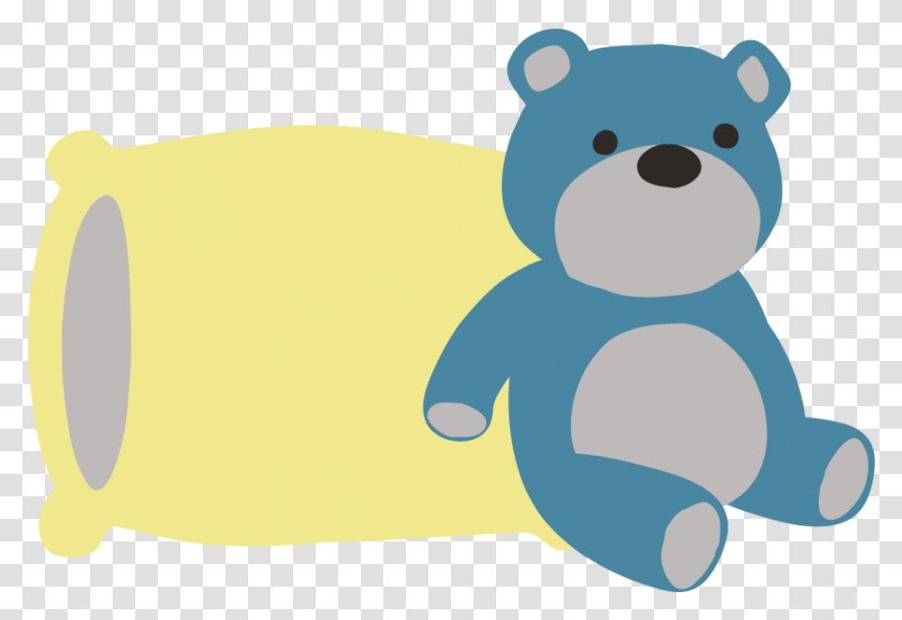 Teddy Bear With Pillow Teddy Bear And Pillow Cartoon Transparent Png