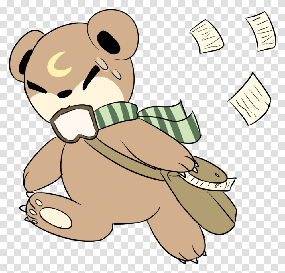 Teddy Is Going To Be Late For Bear School Cartoon, Sunglasses, Label Transparent Png