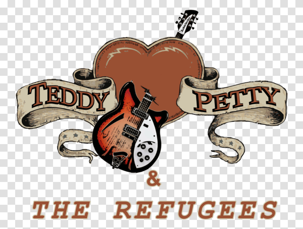 Teddy Petty And The Refugees Tom Language, Guitar, Leisure Activities, Musical Instrument, Bass Guitar Transparent Png