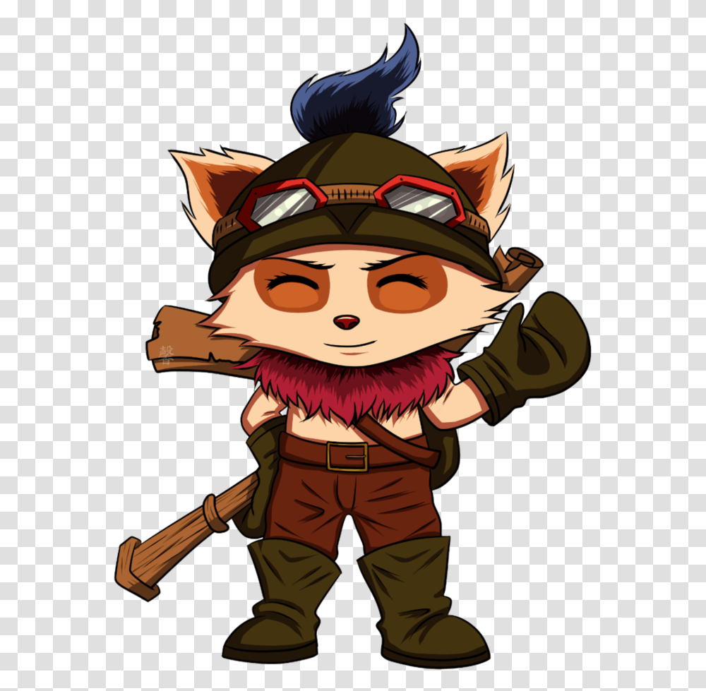 Teemo Drawing Lol Character League Of Legends Teemo, Person, Human, Scarecrow, Helmet Transparent Png