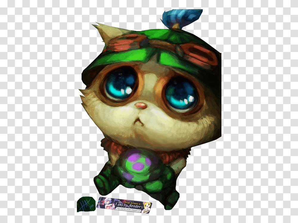 Teemo Kawaii Download, Toy, Doll, Alien, Head Transparent Png