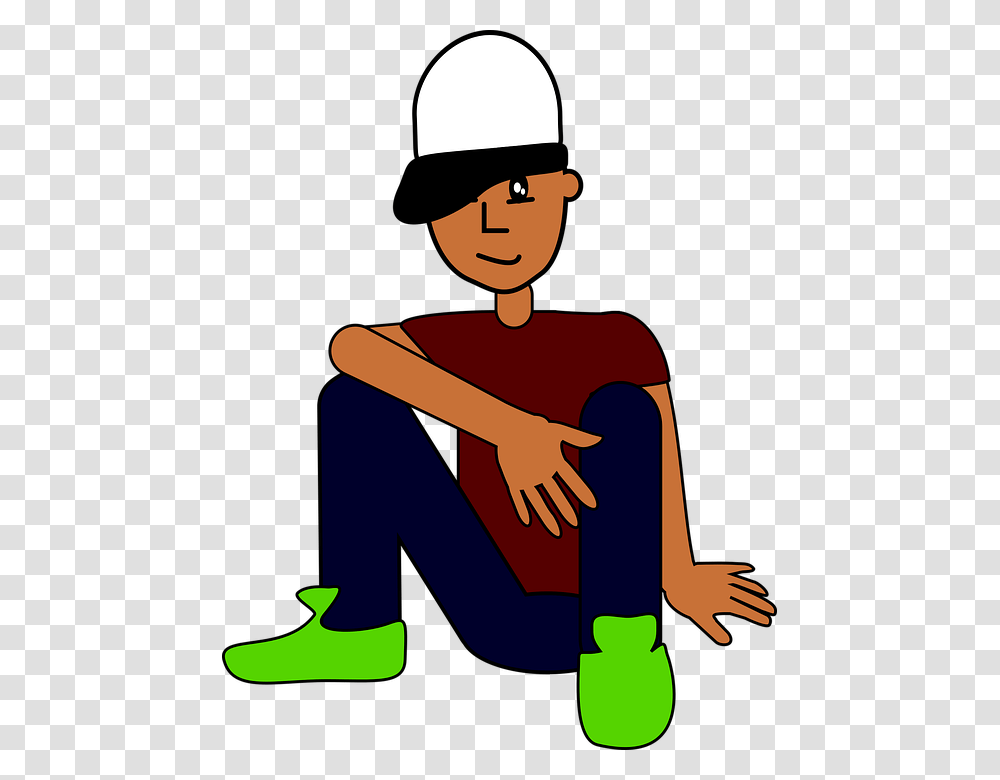 Teen Cartoon Image, Person, Human, Helmet Transparent Png