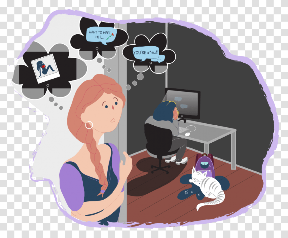 Teen Clipart Healthy Teenager Social Media Safety Cartoon, Person, Performer, Video Gaming Transparent Png