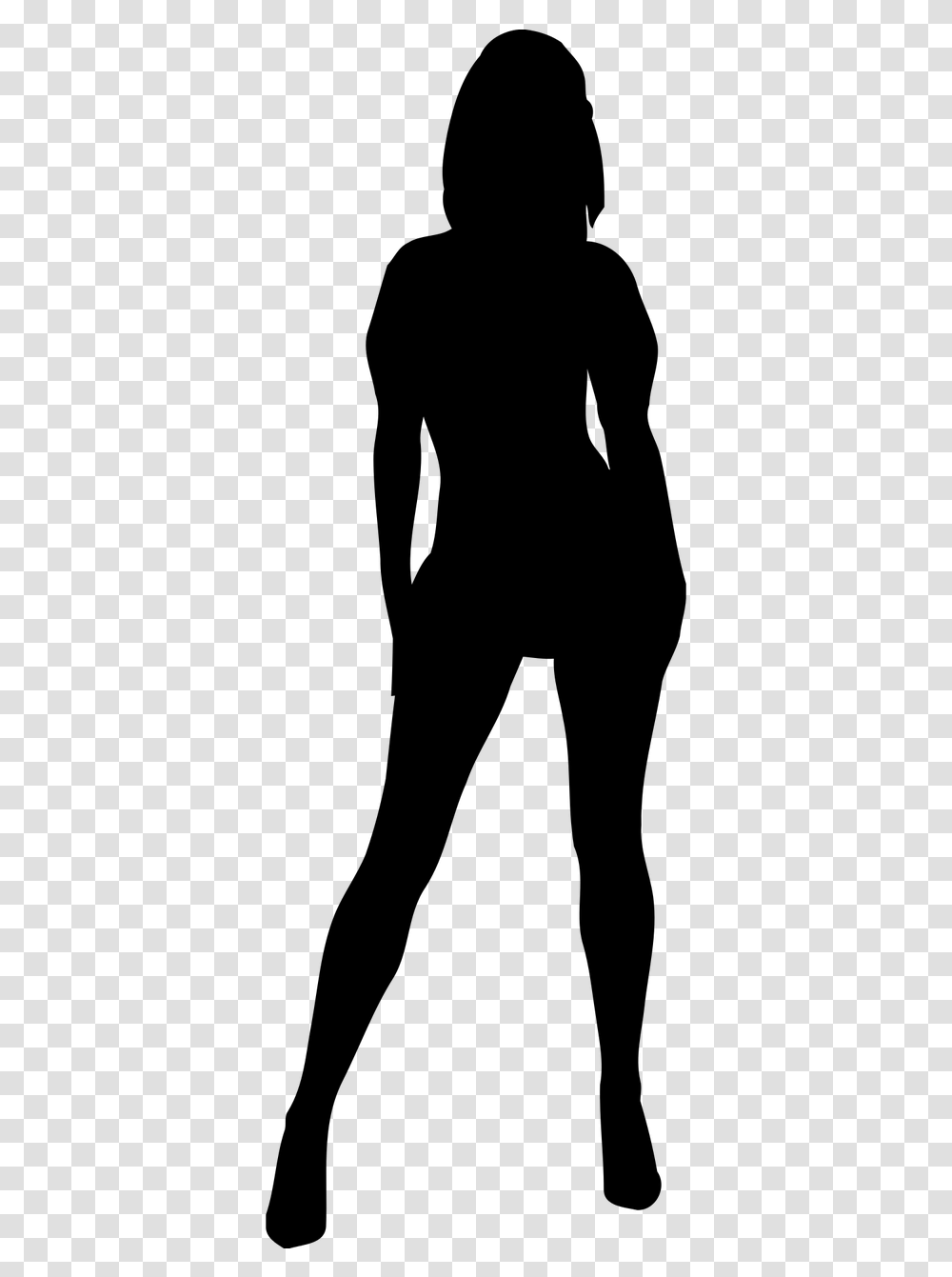 Teen Girl Silhouette, Gray, World Of Warcraft Transparent Png