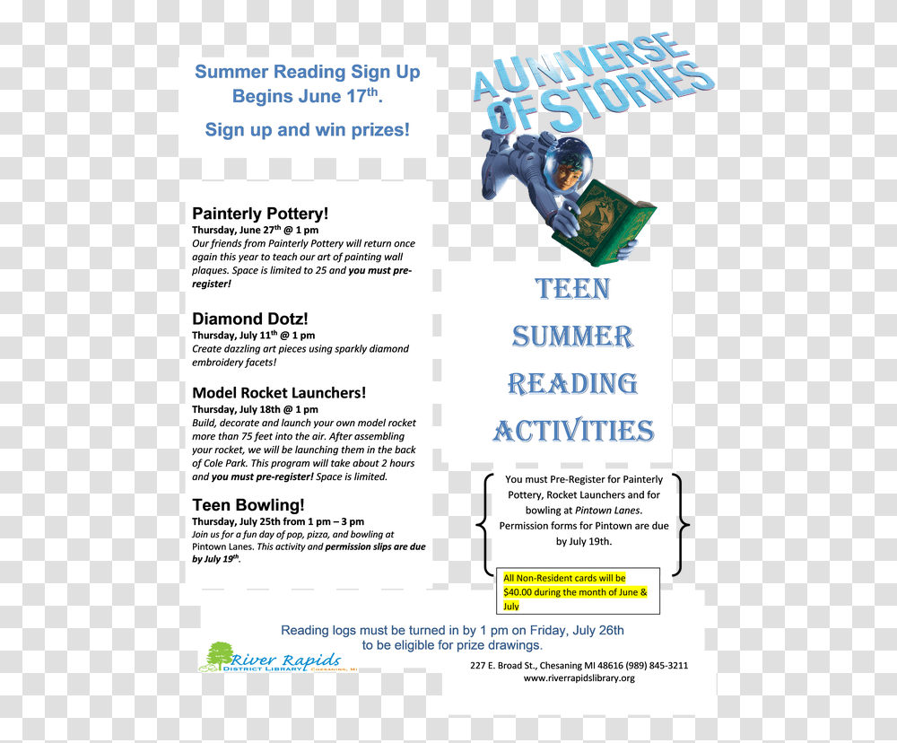 Teen Summer Reading Acerler, Poster, Advertisement, Flyer, Paper Transparent Png