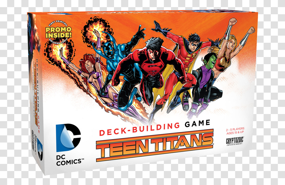 Teen Titans Deckbuilding Game, Poster, Advertisement, Flyer, Paper Transparent Png