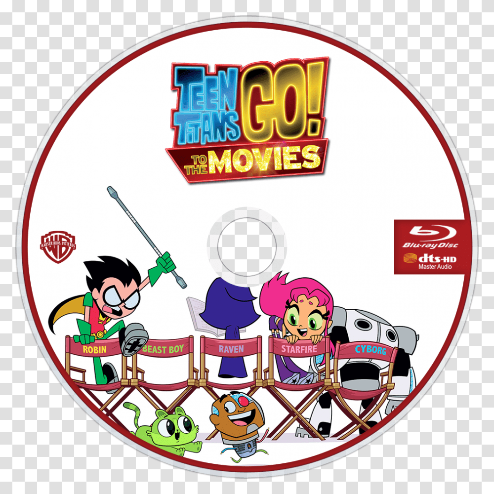 Teen Titans Go The Movie Poster, Disk, Dvd Transparent Png