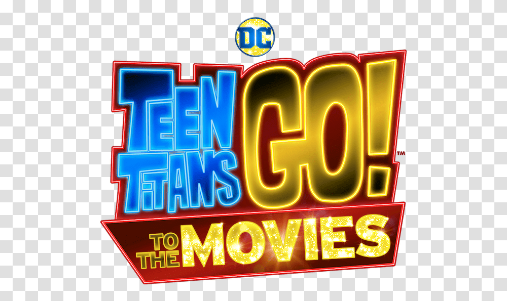 Teen Titans Go To The Movies Logo, Gambling, Game, Meal, Food Transparent Png